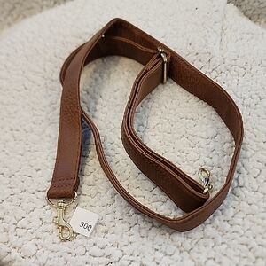 Mocha tone Faux Leather Purse Strap